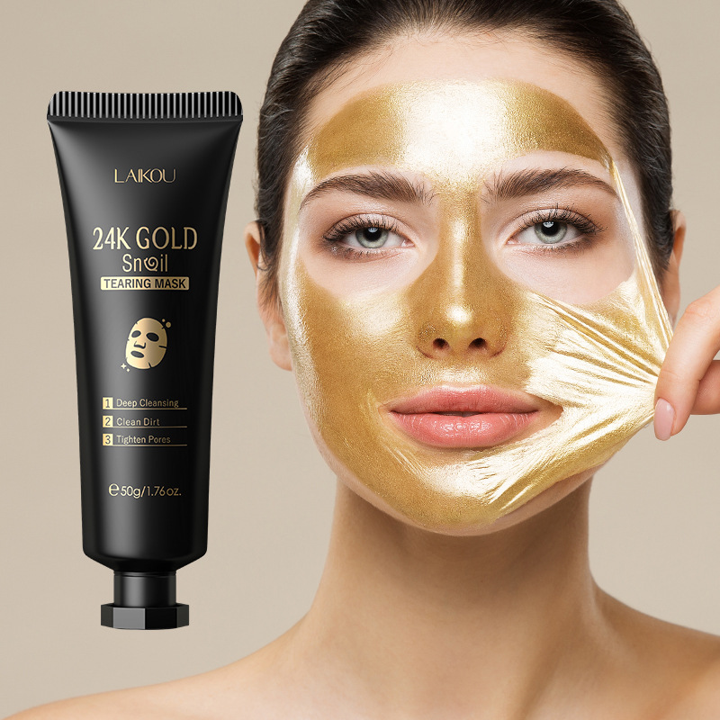 Snail Cream Gel - LAIKOU 24K Oro Sakura Peeling Maschera