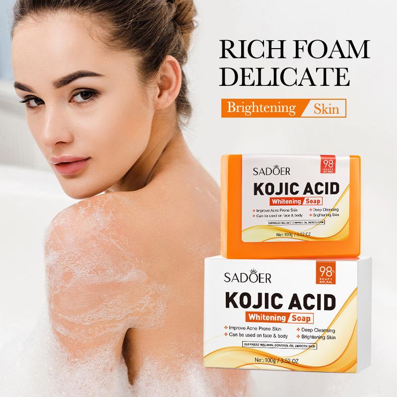 1Pz SADOER Sapone Viso all'Aci - Kojic Acid Soap recensione e prezzo