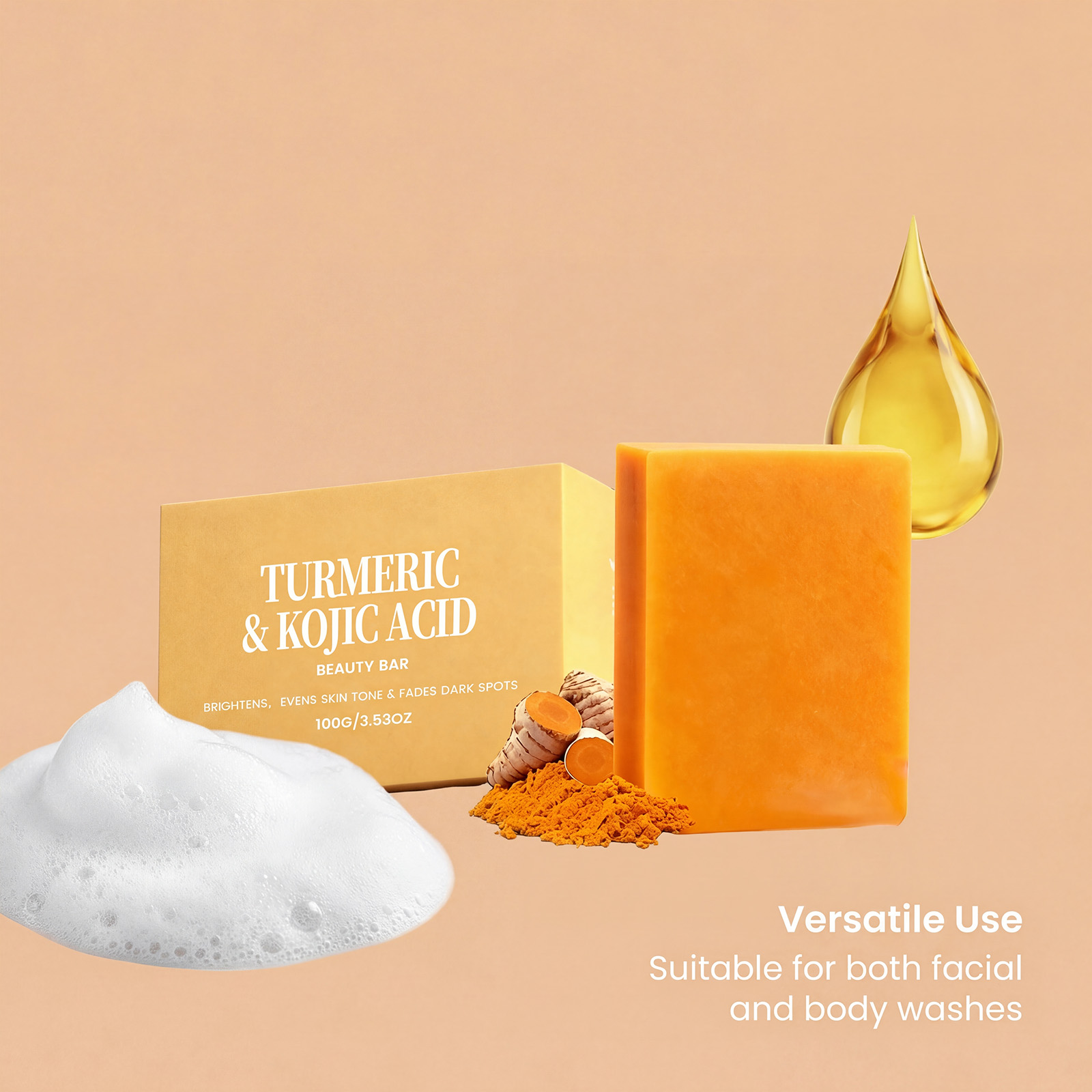 Sapone esfoliante alla curcuma - Kojic Acid Soap recensione e prezzo